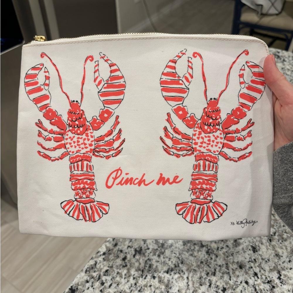 2 Lilly Pulitzer Canvas Clutch Bags